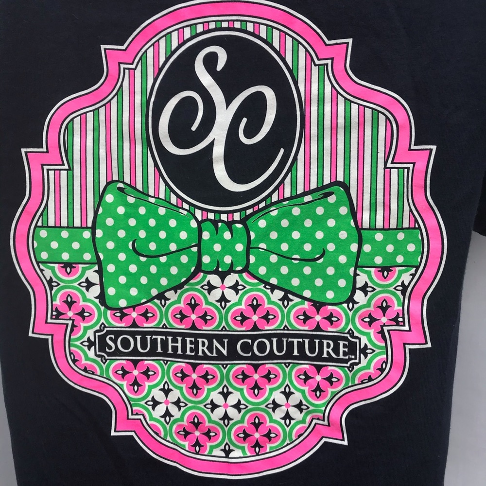 Navy Blue Southern Couture T-shirt